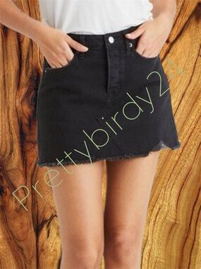 AEO Hi-Rise Festival Denim Mini Skirt